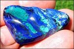 AZURITE-MALACHITE DESIGNER CARVING (U.S.A.) - (Some Care, N)